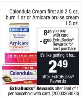Calendula Cream en CVS 8-13-17