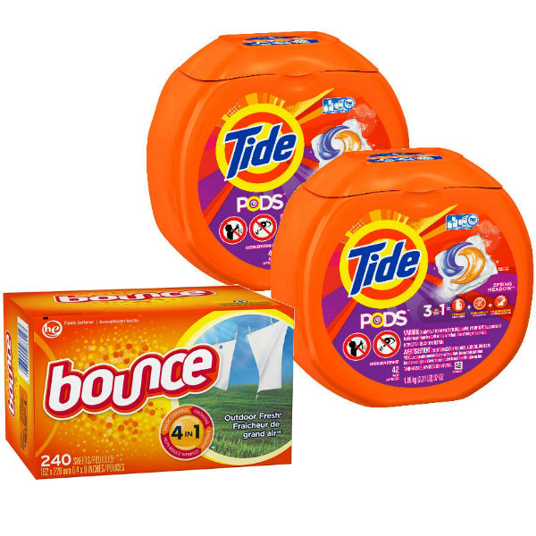 Tide Pods y Bounce Sheets