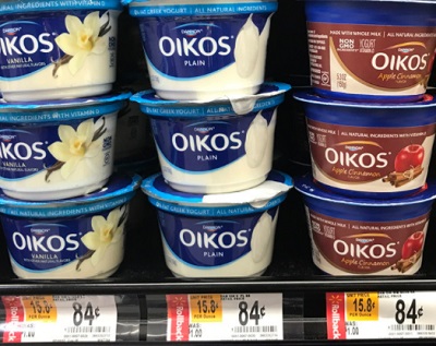 Dannon Oikos Yogurt en Walmart
