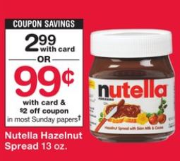 Nutella - Walgreens Ad 11-12-17