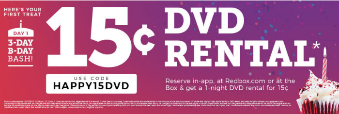 Cyber Monday - Renta un DVD HOY en Redbox por solo $0.15