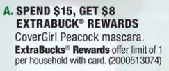 Covergirl Peacock - CVS Ad 12-17-17
