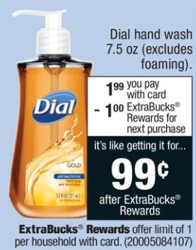 Dial hand Wash - CVS Ad 12-10-17