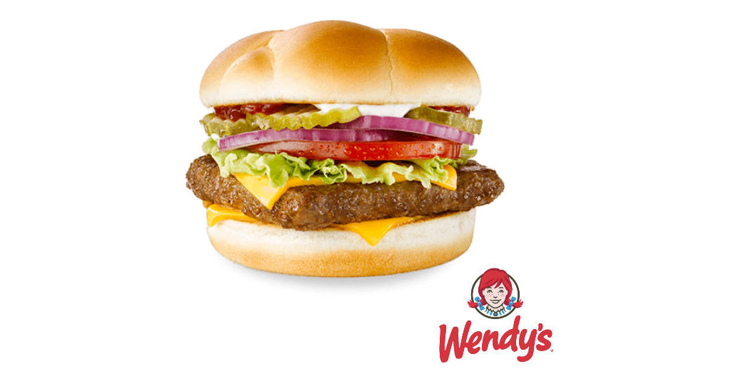 Wendy's single burger