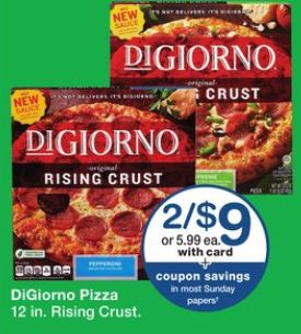 DiGiorno Pizza - Walgreens Ad 1-28-18