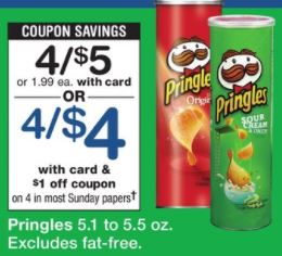 Pringles - Walgreens Ad 1-28-18