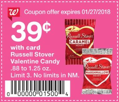 Russell Stover - Walgreens Ad 1-21-18