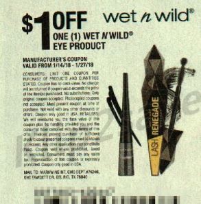 Wet n Wild Eye Product - SmartSource 1-14-18