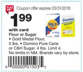 Flour and Sugar - Walgreens Ad 3-25-18