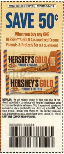 Hershey's Gold - SS 1-28-18