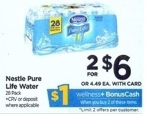 Nestle Pure Life Water - Rite Aid Ad 4-22-18