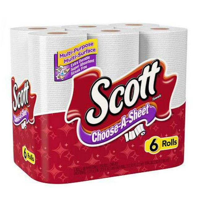 Papel toalla Scott de 6 ct