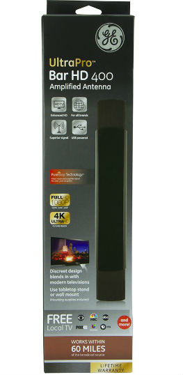 Antena GE Amplificada De Interior UltraPro Bar HD 400