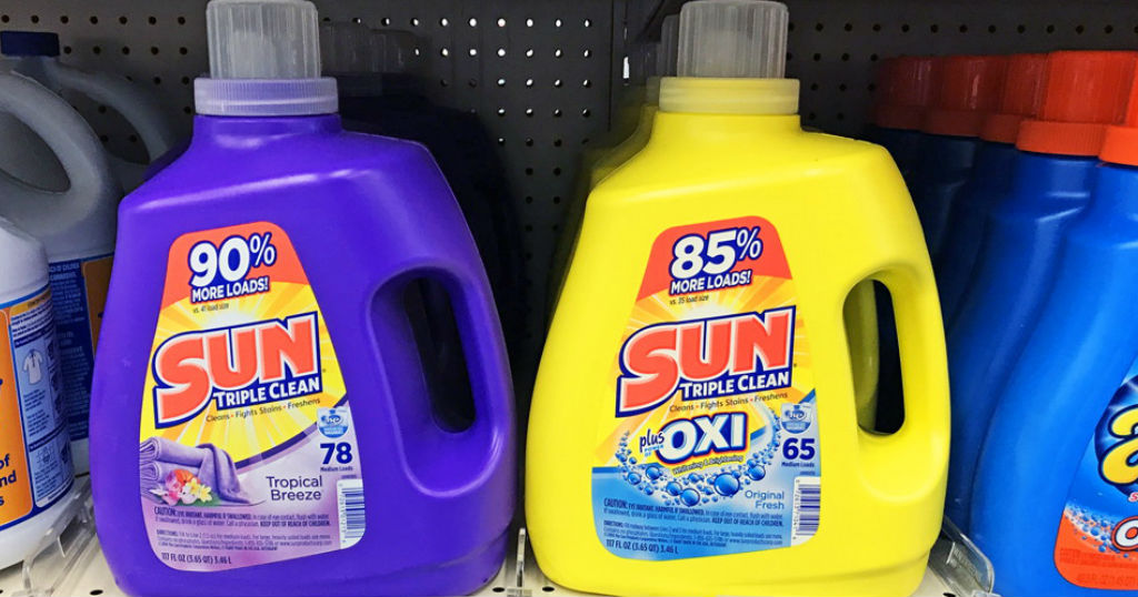 Detergente liquido Sun de 117 oz a solo $2.50 en Walgreens