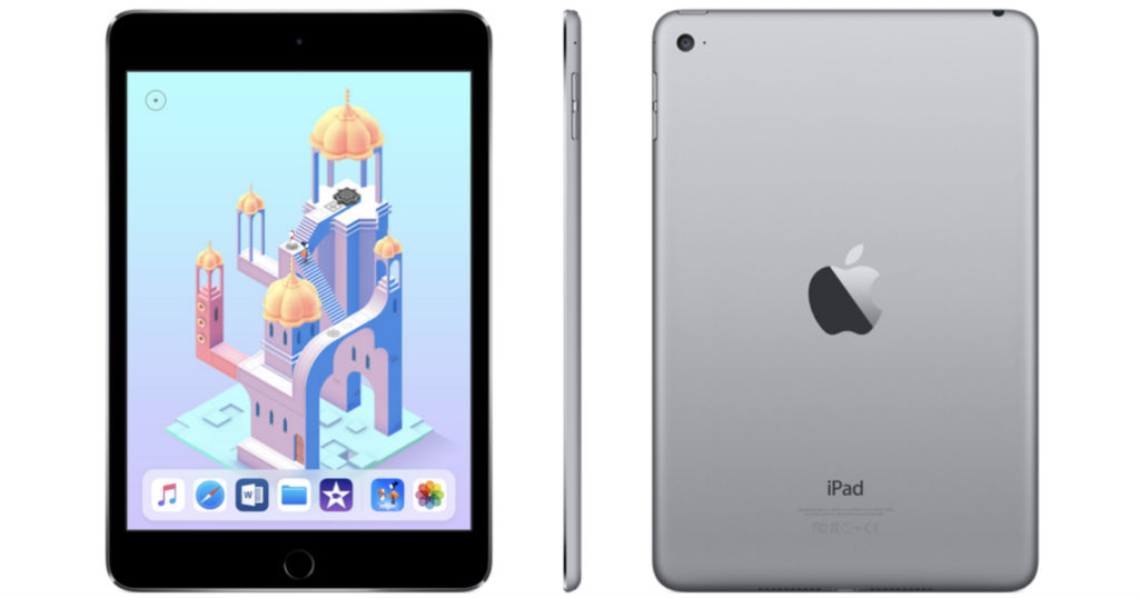 Apple iPad Mini 4 Wi-Fi 128GB Space Gray SOLO $274 (reg $400) en
