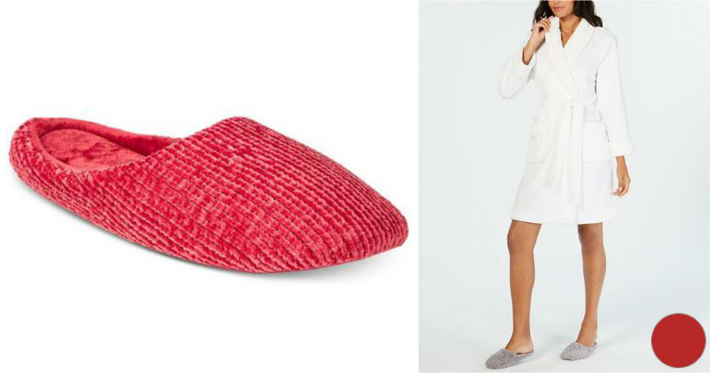 Chenille Knit Scuff Slippers a solo $10.93 (Reg. $29.99) en Macys
