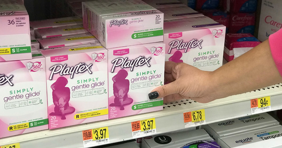 Tampones Playtex Simply Gentle Glide en Walmart