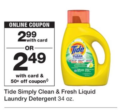 Tide Simply - Walgreens Ad 1-6-19