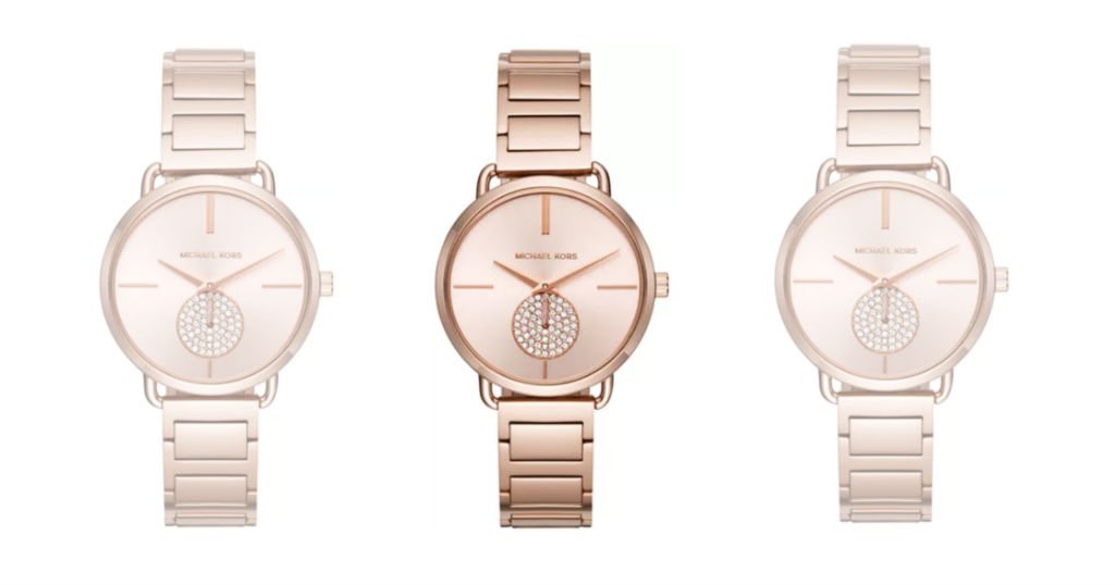 Reloj Michael Kors Portia Stainless Steel Bracelet a solo $105.00 (reg. $225) en Macys