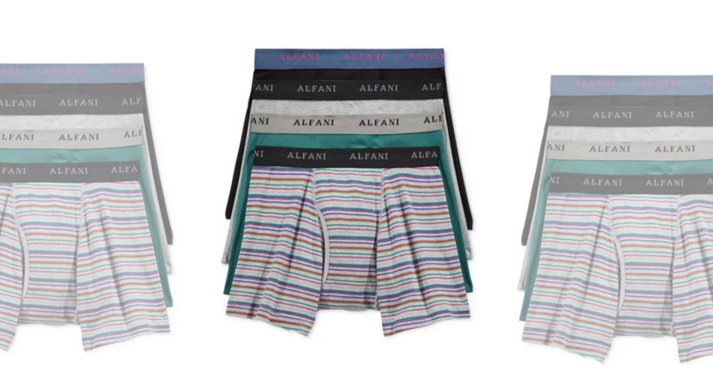  Alfany Striped Boxer Briefs a solo $9.99 (Reg. $34) en Macy's