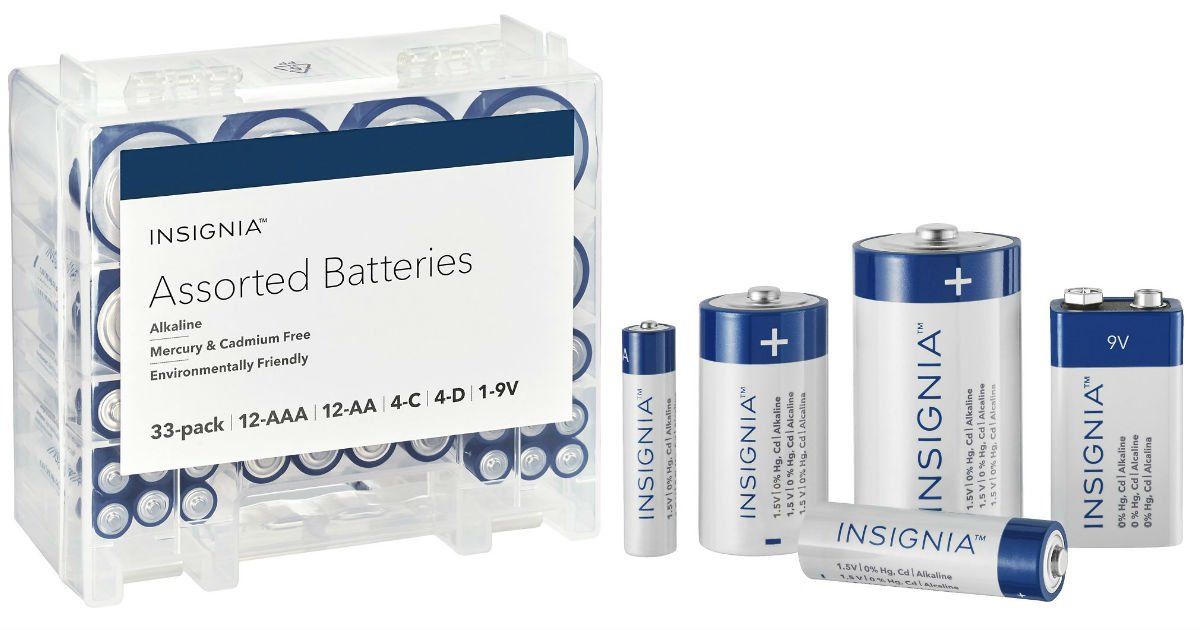 Baterias surtidas Insignia AAA, AA, C, D y 9V