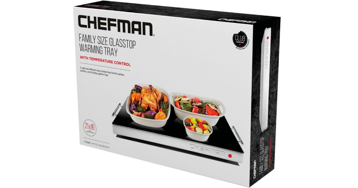 Chefman Glass-top Warming Tray