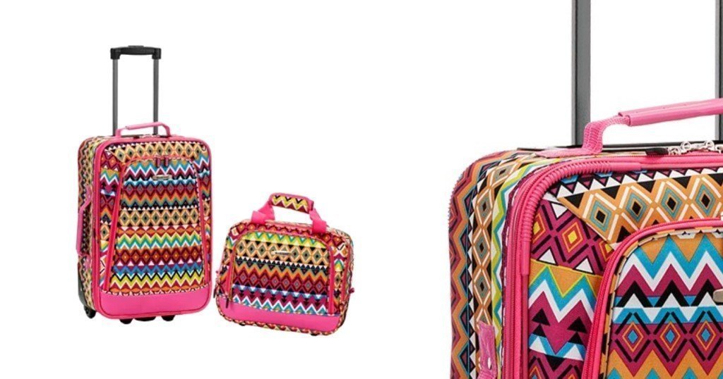 Rockland Luggage Set 2pc Tribal Softside a solo $37.49(Reg. $100) en Macys