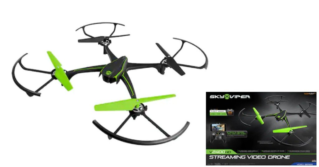 Sky Viper V2400HD Streaming Video Drone a SOLO $19.99 (Reg. $99.99) en Kohls