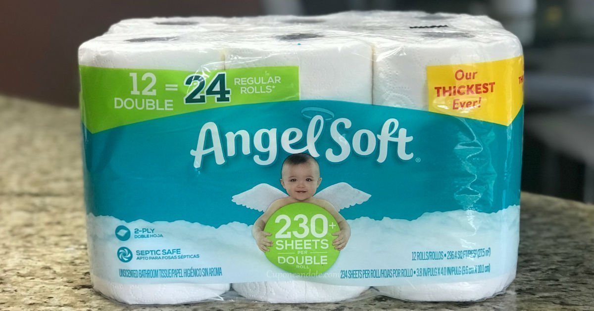 Papel Angel Soft de 12 rollos dobles