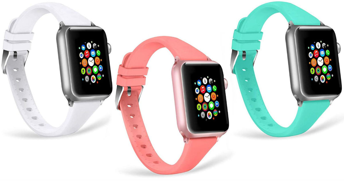 Correas de Silicone Compatibles con Apple Watch
