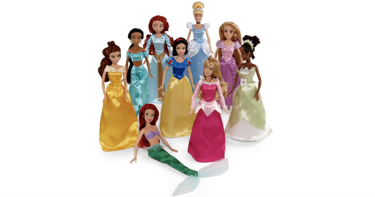 Disney Collection Princess Doll de 9-Piezas