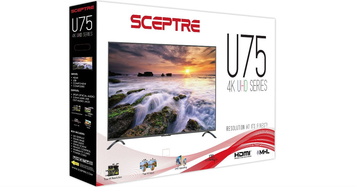 Televisor Sceptre 4K Ultra HD