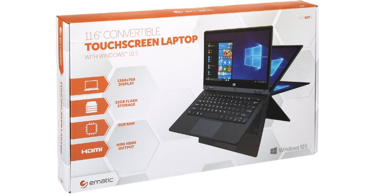 Laptop Ematic con Windows 10