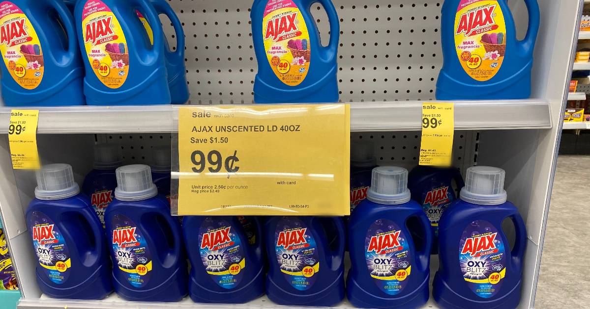 Detergente Liquido Ajax 40 oz