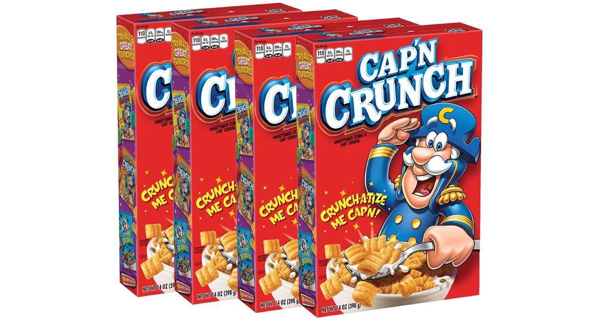 Cap'n Crunch 4-Pack en Amazon