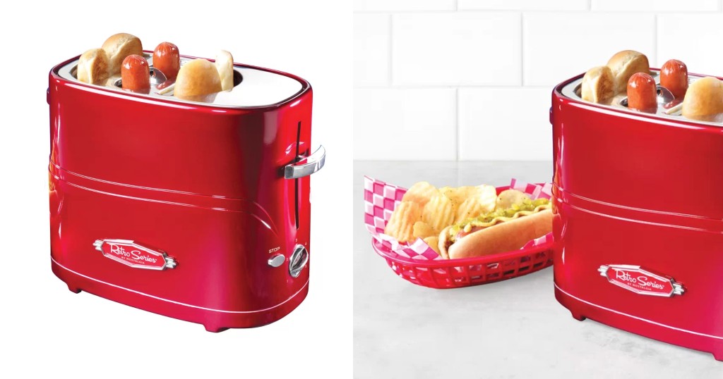 Nostalgia Retro Pop Up Hot Dog Toaster